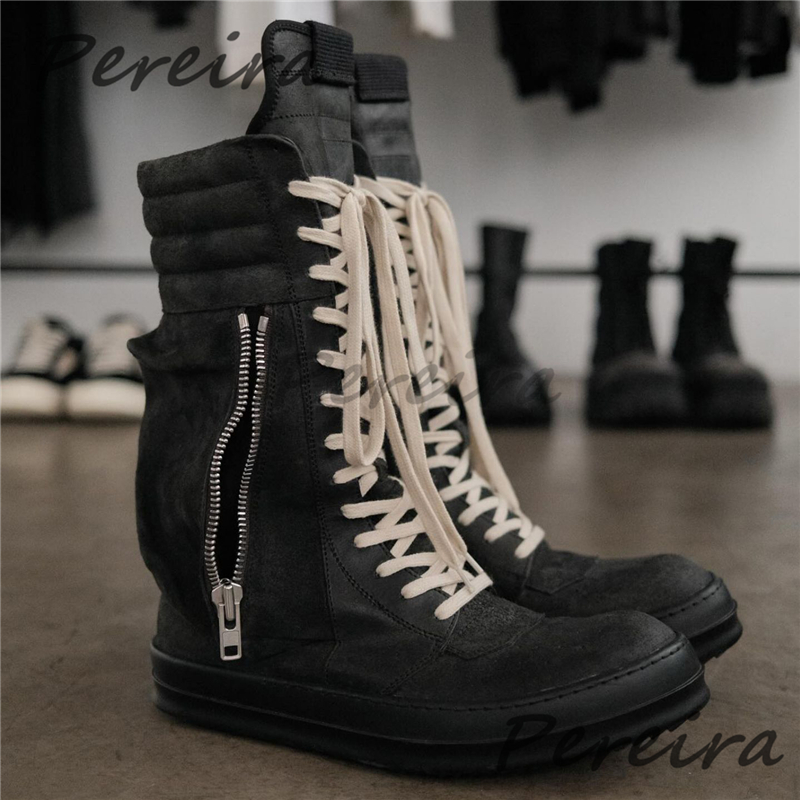 Crossfit Male - Scarpe da ginnastica alte piatte in