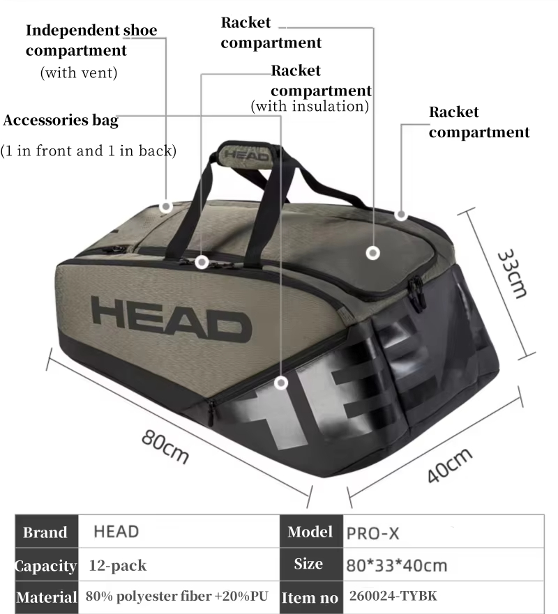 Borsa per Racchette da Tennis  - Head Racket Boom recensione e prezzo